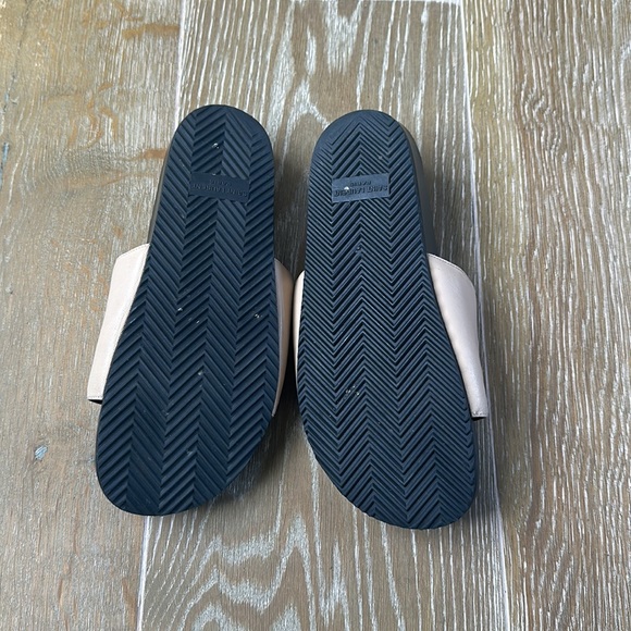 Saint Laurent Joan Logo Leather Slides - Picture 2 of 5